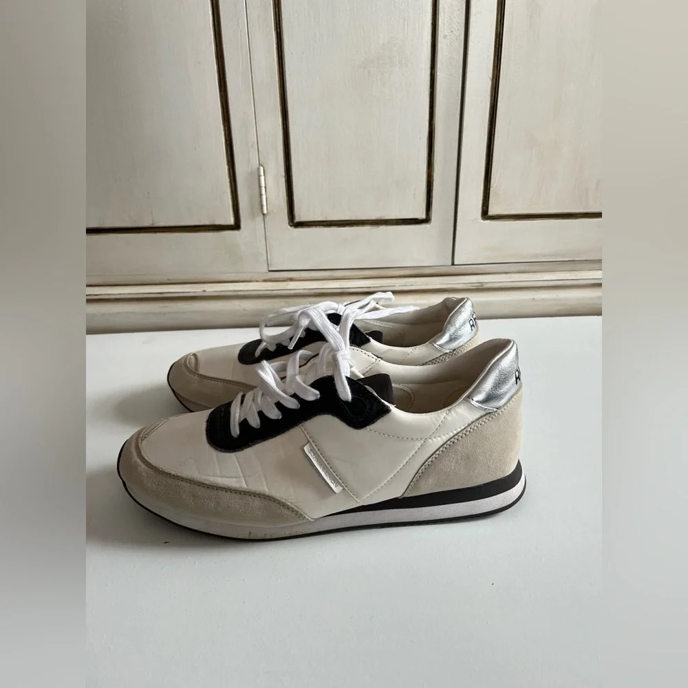 Women’s Sam Edelman Reve Tori sneakers White/Moonlight Grey/So Neutral shoes 11
